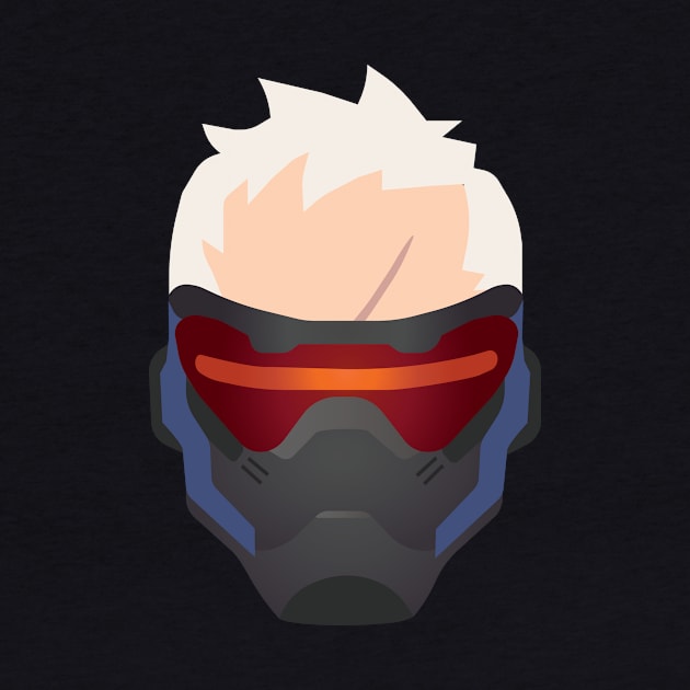 Minimalist Soldier 76 by hiwattart